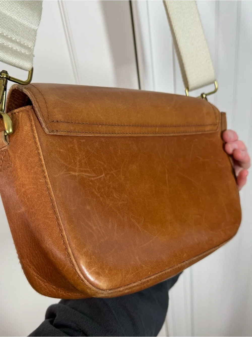 Madewell Transport Flap Shoulder crossbody Bag in English saddle brown‎